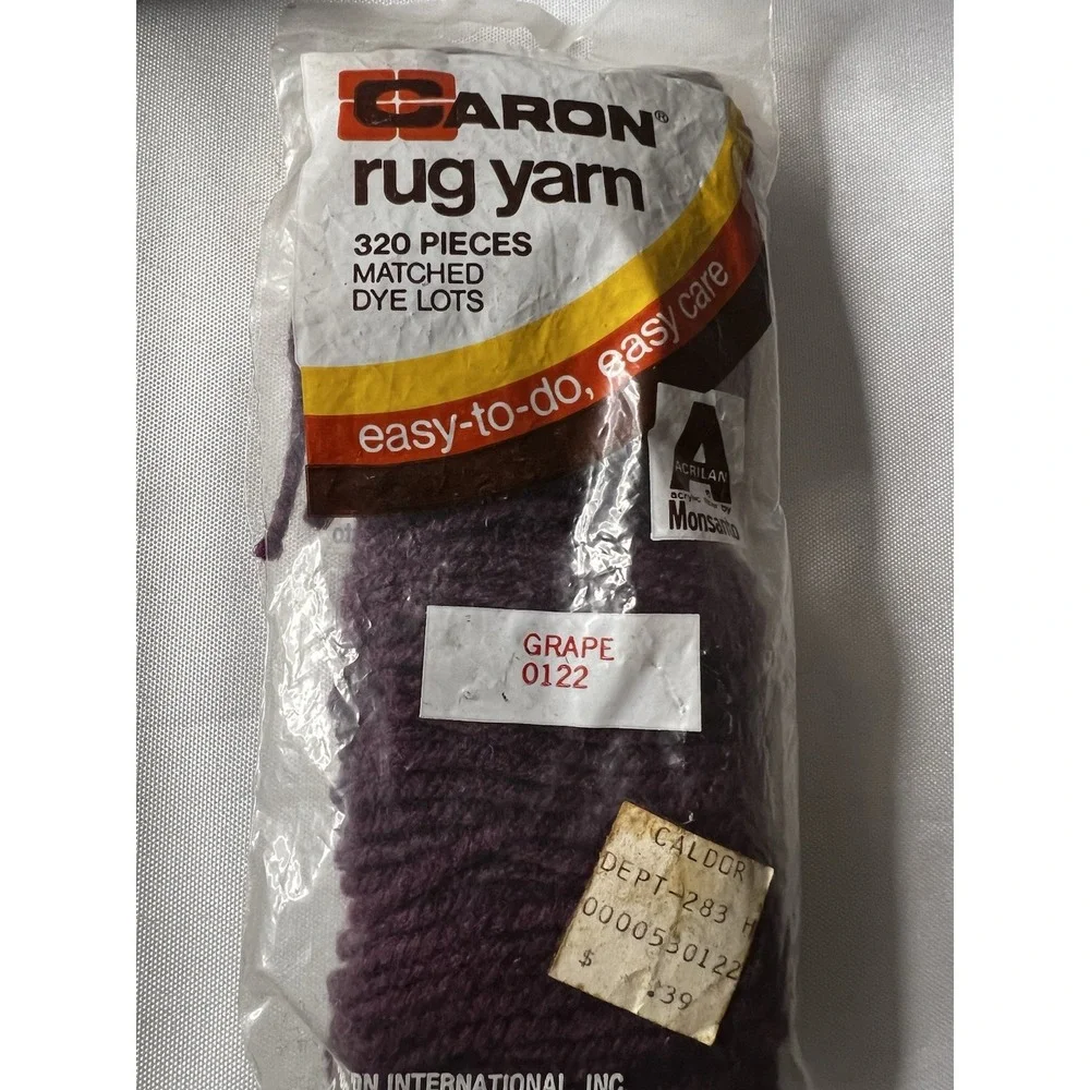 Mary Maxim Caron Pre-Cut Latch Hook Rug Yarn Large Bulk Lot Vintage Acrylic